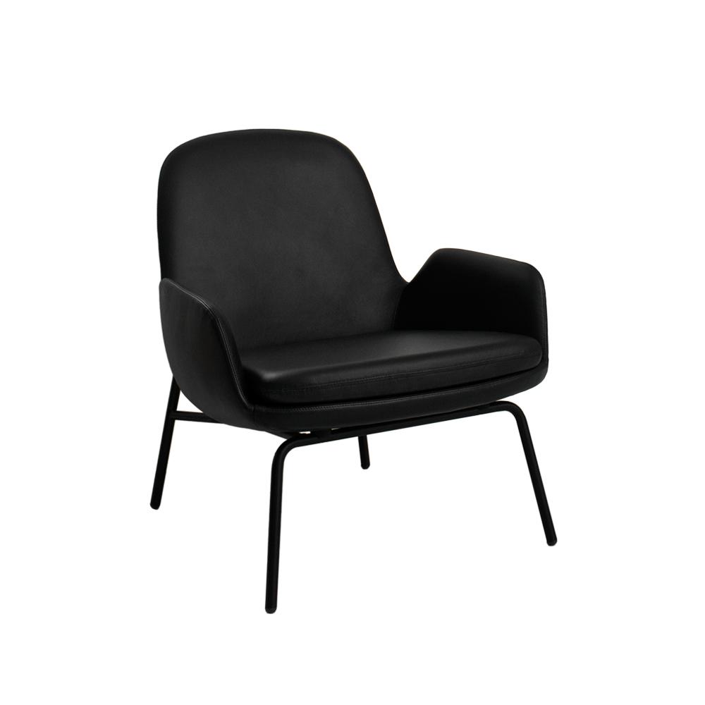 Era Low loungestol, läder tango svart