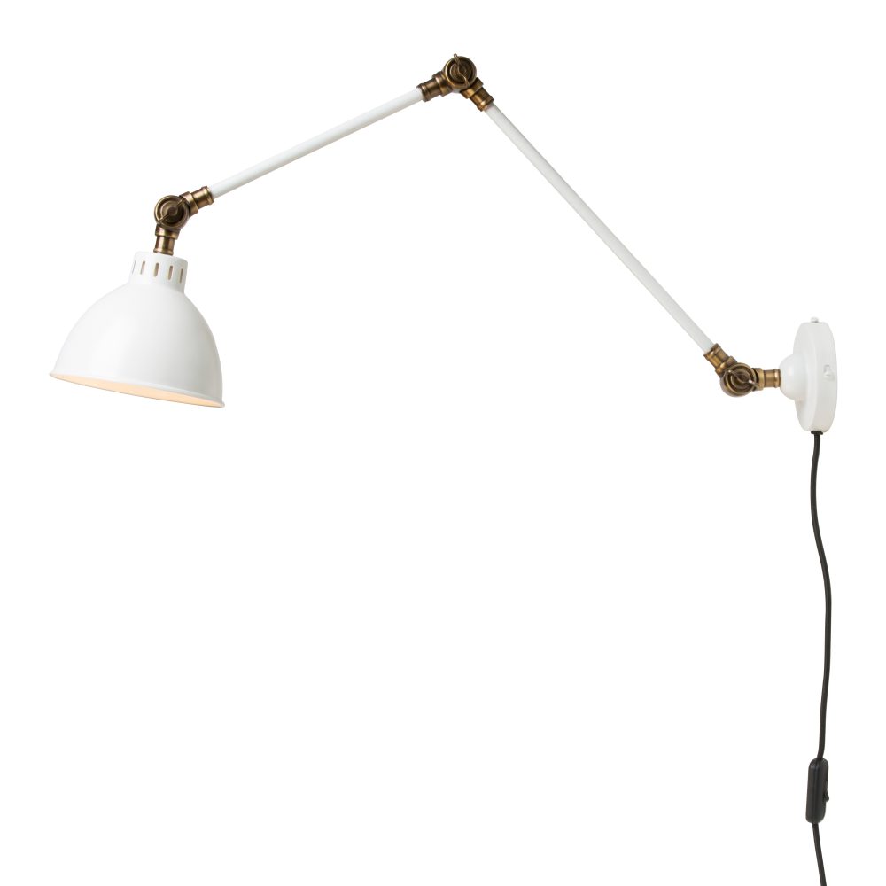 Henry vägglampa, vit