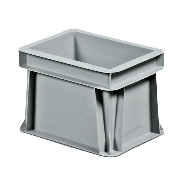 Schoeller Allibert Euroback 3640 Transportlåda grå, med handtagshål 600x400x410 mm