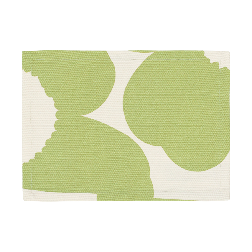 Iso Unikko fabric bordstablett, Off white-pear