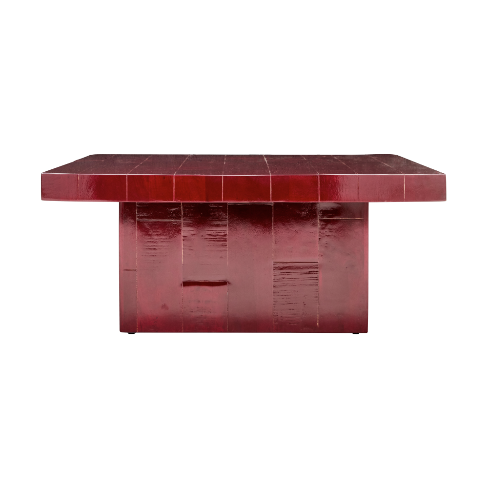 Brick soffbord 100x100x44 cm, Röd