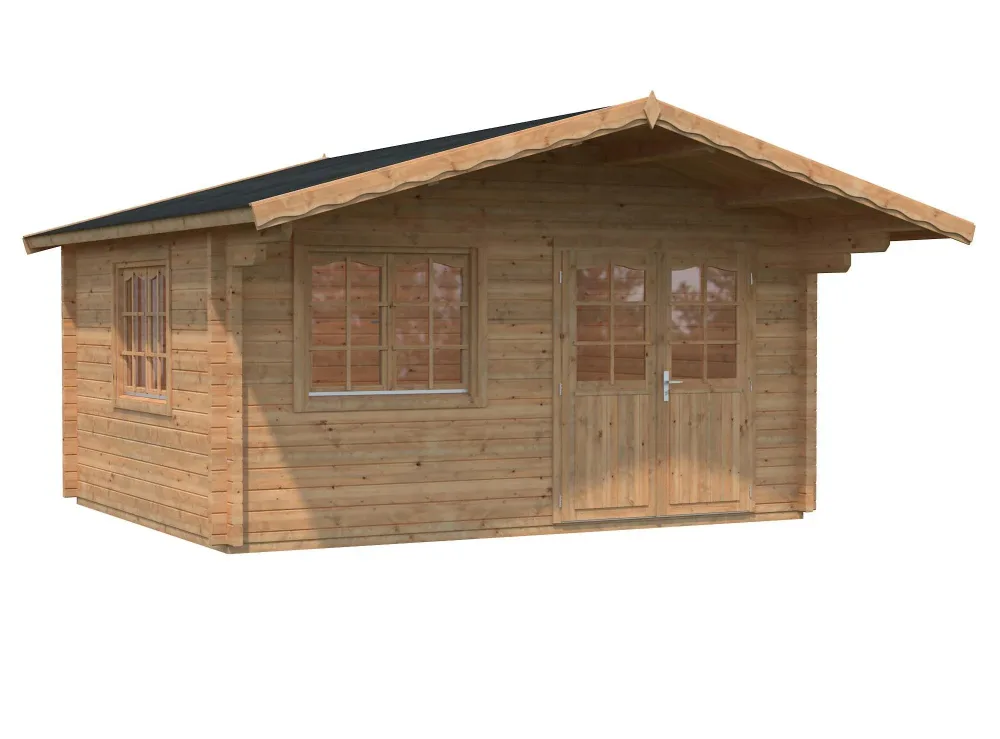Palmako Helena Stuga 16,2 m²/inv. 15,1 m², brun impregnerad