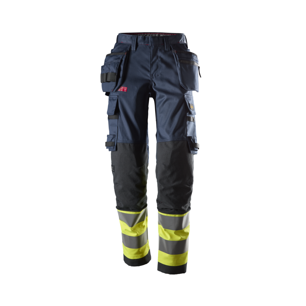 BYXA DAM HF PW HV KL1 MARIN/VARSEL GUL STL 52