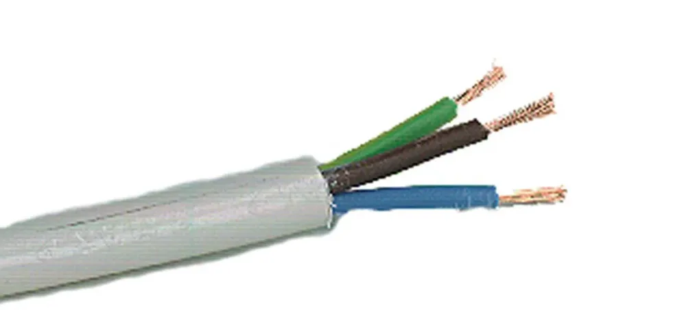 Nexans RKK Anslutningskabel 1 m, vit 2x0.75 mm²