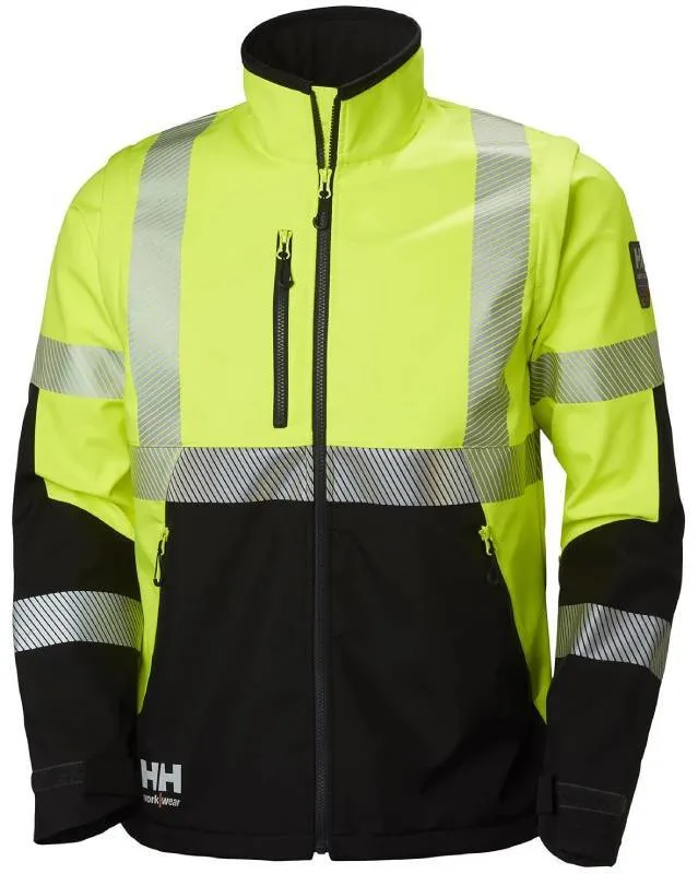 Helly Hansen Workwear ICU 74272-369 Softshelljacka varsel, gul/svart M