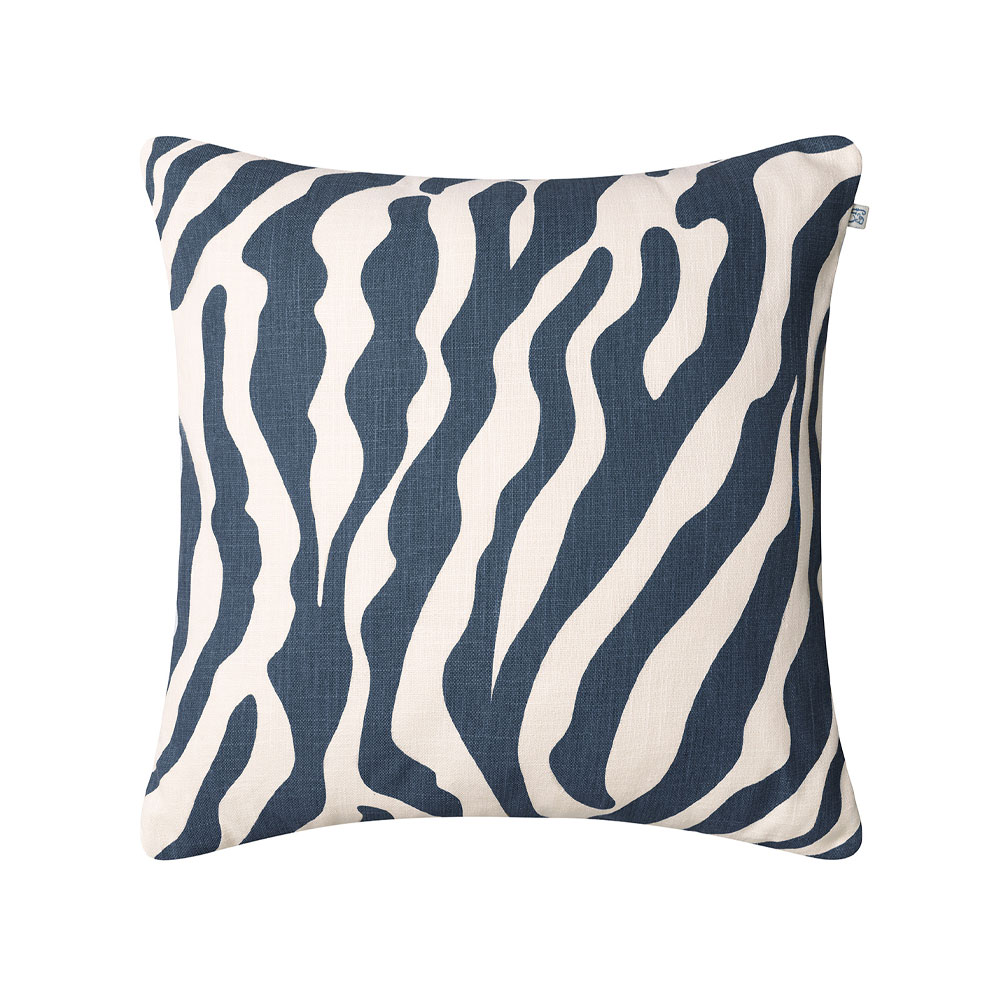Zebra Outdoor kudde 50x50 cm, Blue/off white, 50 cm