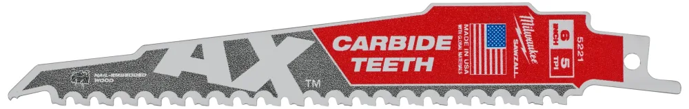 Milwaukee TCT AX Tigersågblad 5T, 5-pack 150 mm