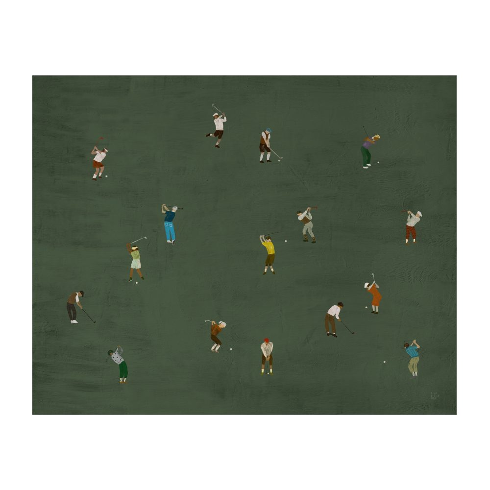 Golfers poster, 40x50 cm