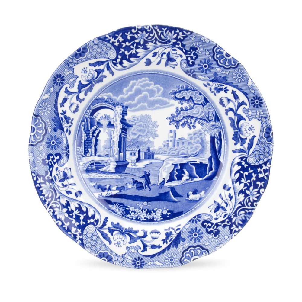 Blue Italian tallrik, 23 cm