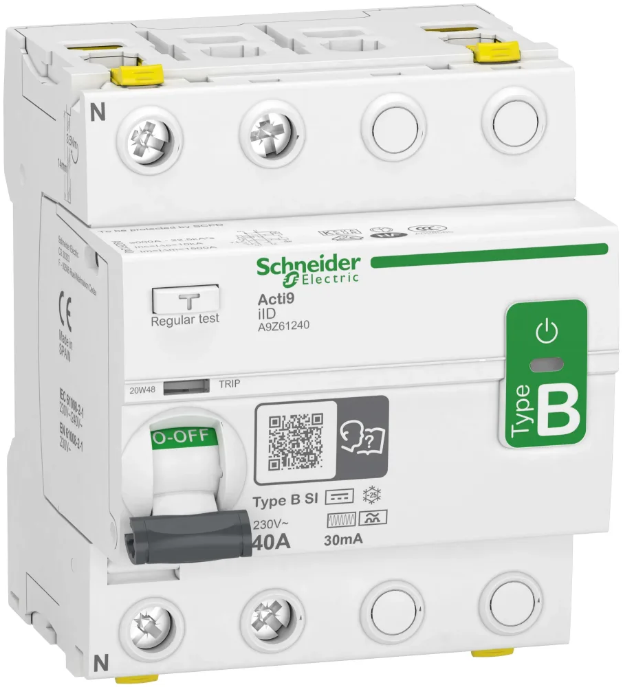 Schneider Electric Acti9 iID Jordfelsbrytare B-SI, 2-polig 63A, 30mA - Bild 2