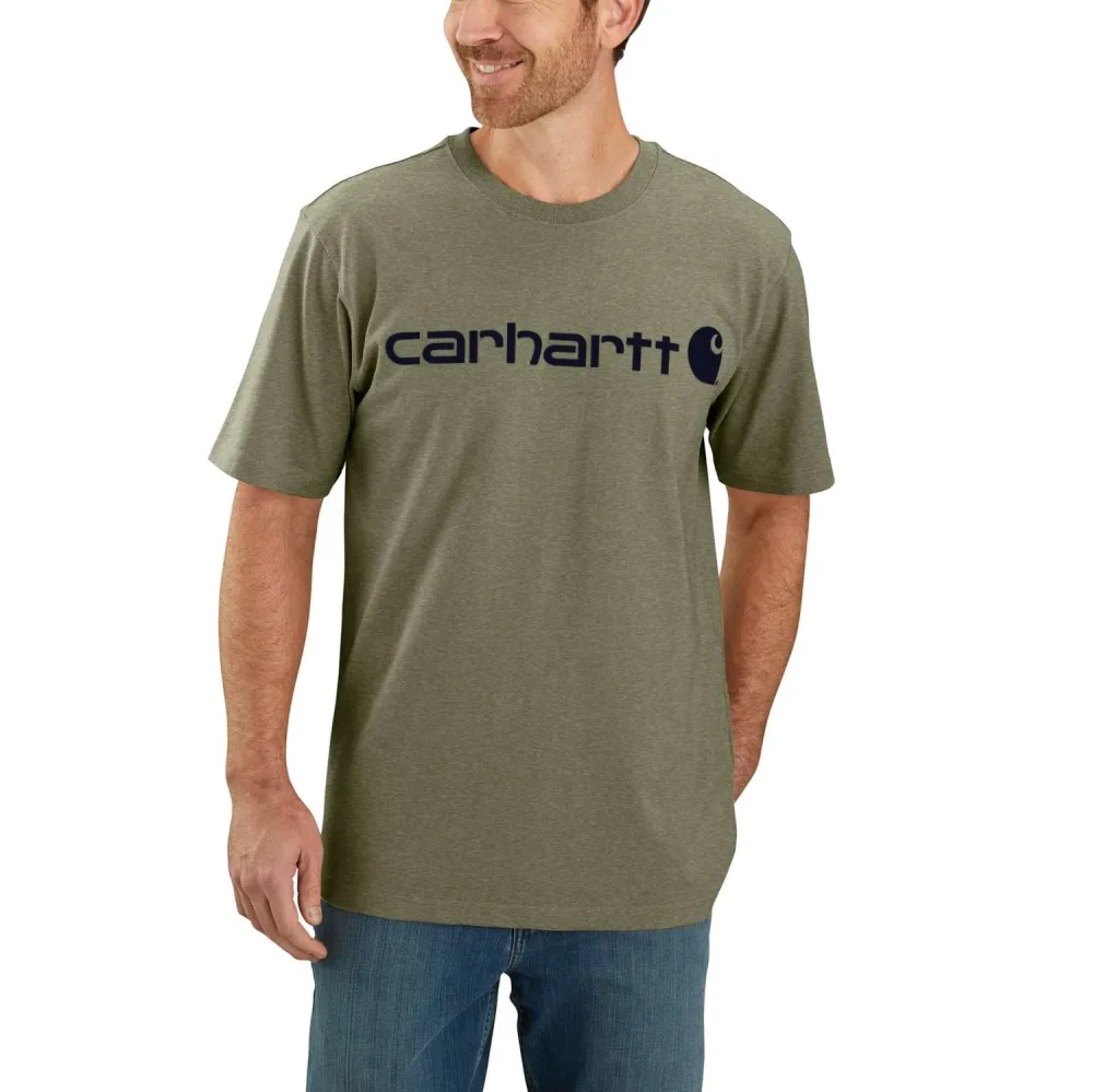 Carhartt Logo 103361 T-shirt heather grå Heather grå