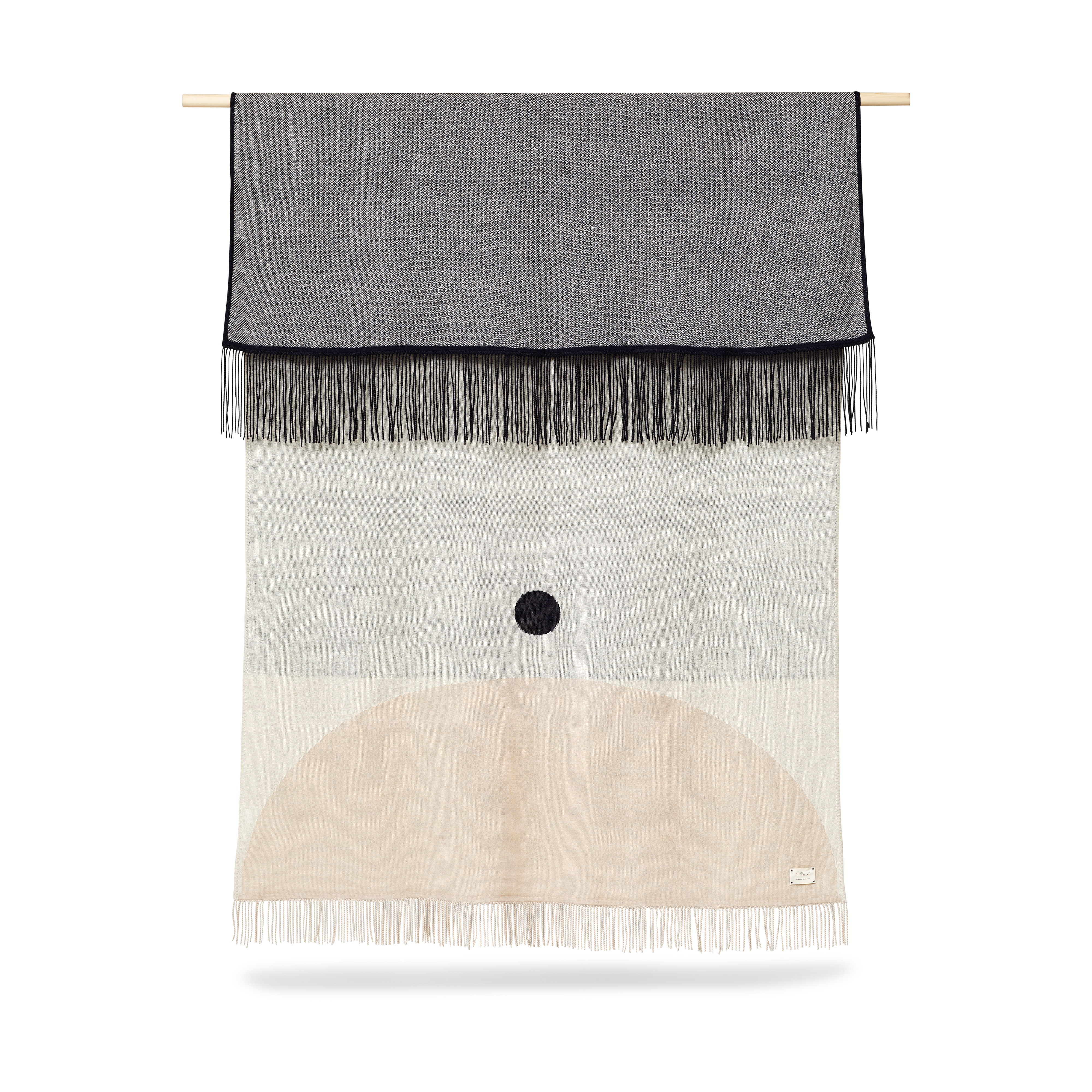 Aymara filt 130x190 cm, Pattern cream