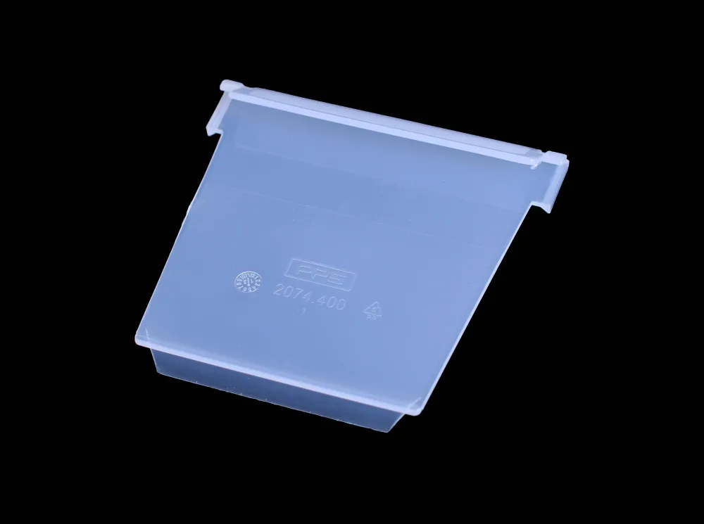 PPS 2074400 Avdelare vinklad, transparent Typ 2074: 150x150 mm, 10-pack