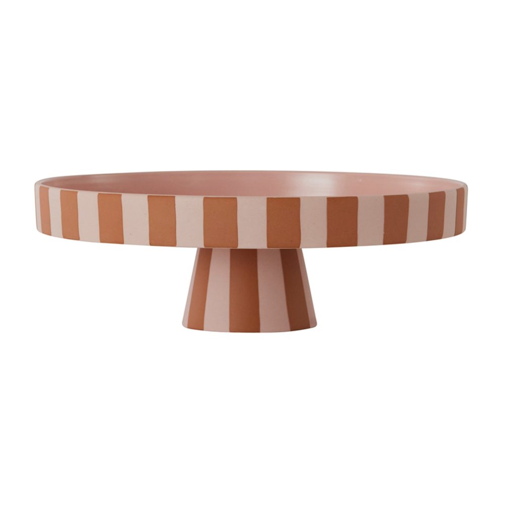 Toppu serveringsfat stor Ø27 cm, Caramel-rose