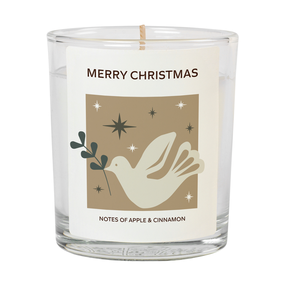 Merry Christmas doftljus 32 t, White