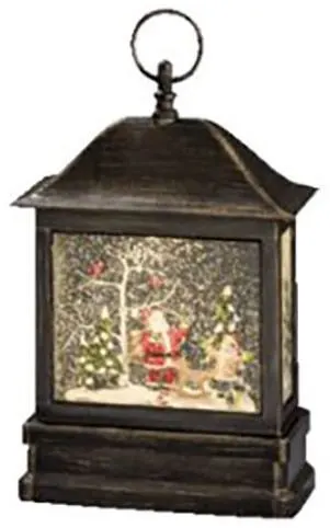 Konstsmide 2886-000 Lykta tomte med barn, vattenfylld