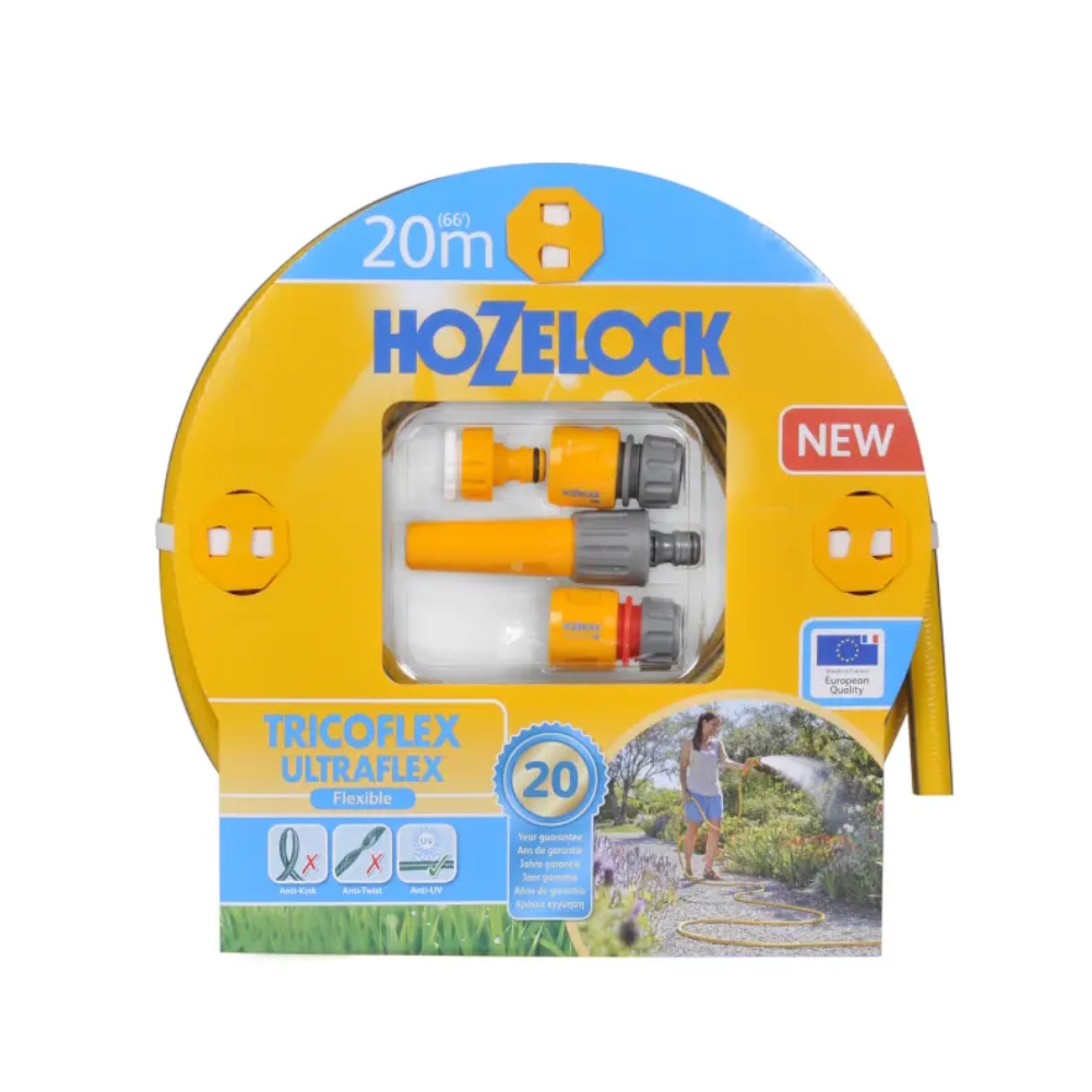 Slangset Ultraflex Med Koppling 20m Hozelock 35-117004
