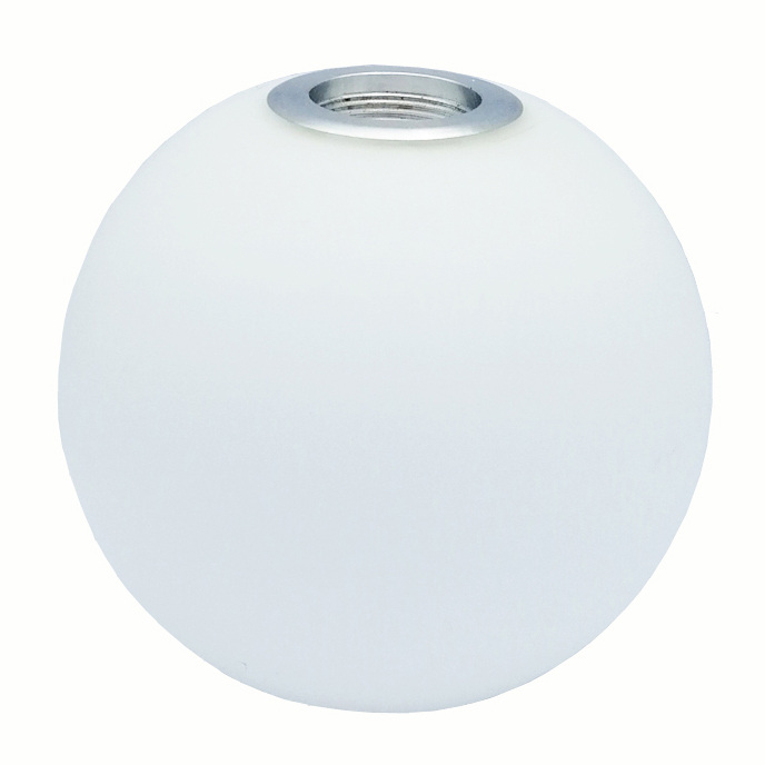 Mobil taklampa reservglas, Opalglas, gängad öppning 2,5 cm