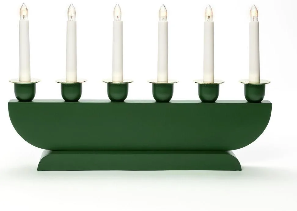 Konstsmide 3989-980 Adventsljusstake 6 ljus Mörkgrön - Bild 2