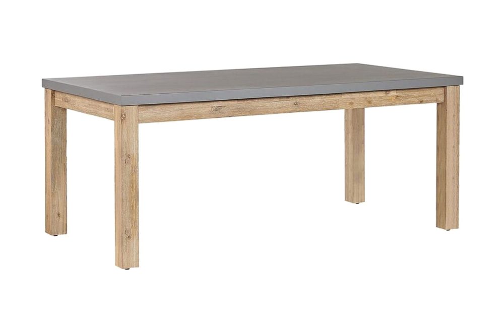 Trädgårdsbord 180 x 90 cm grå OSTUNI