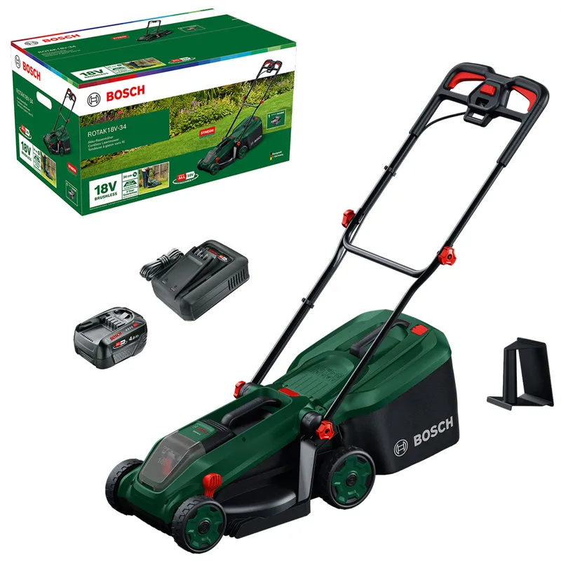 Bosch ROTAK 18V-34 gräsklippare 18V (1x4,0ah)