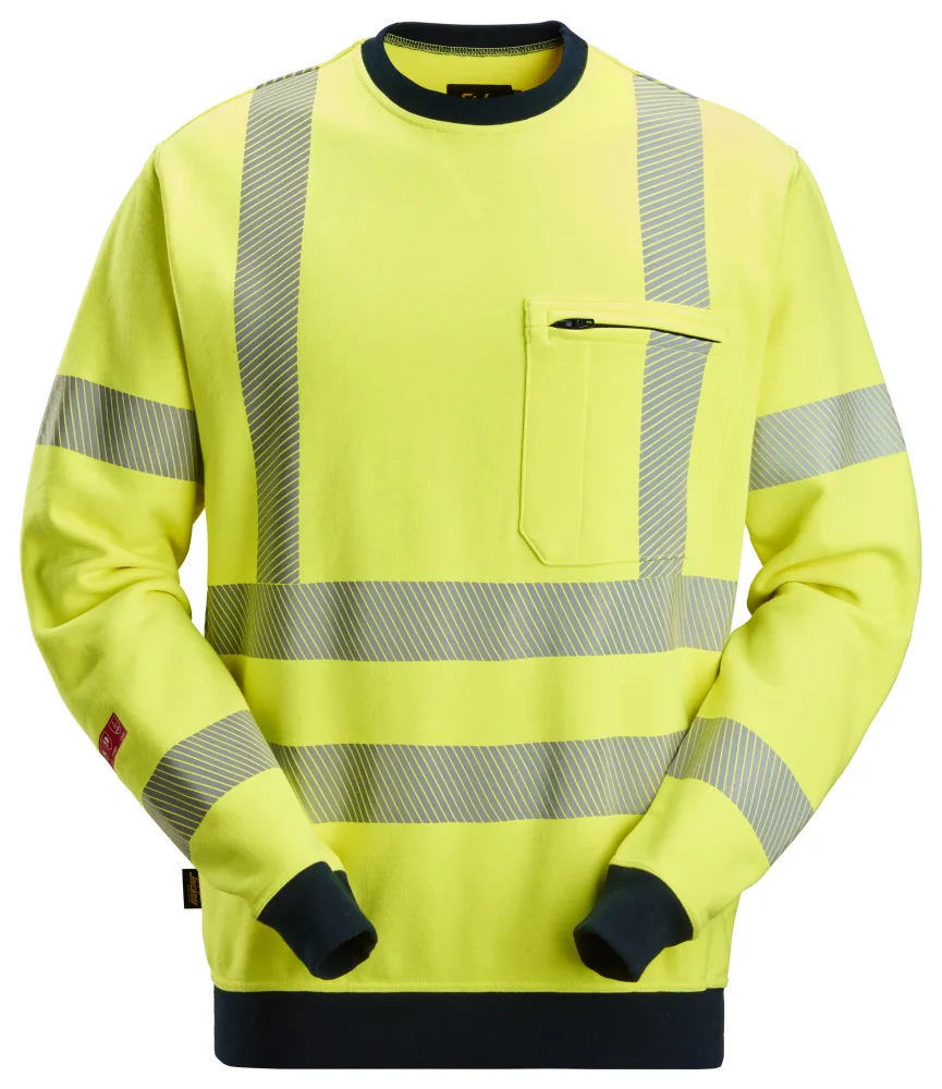 Snickers Workwear 2863-6695 Tröja varsel, gul/marinblå 4XL