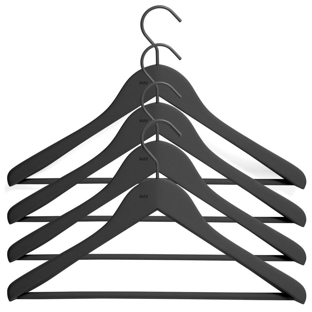 HAY galge med stång wide 4-pack, Svart