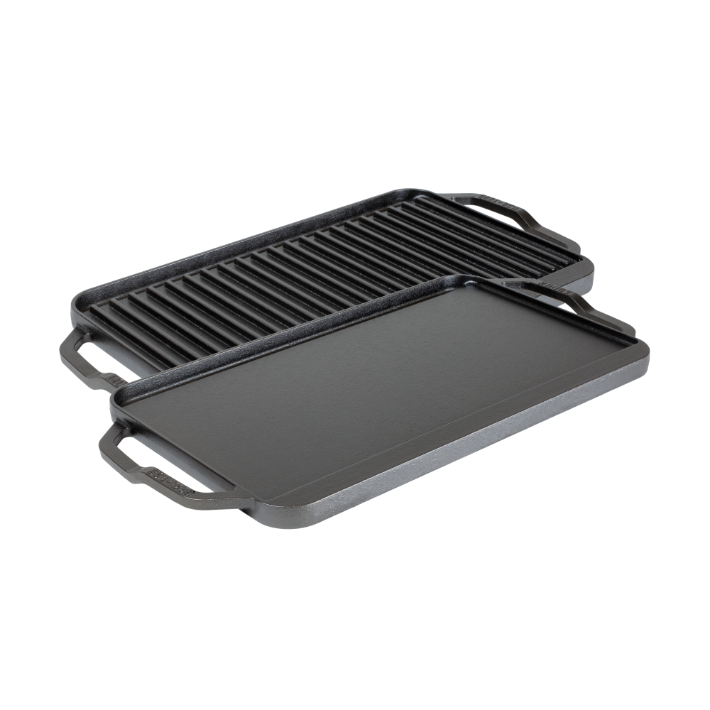 Chef collection vändbar stek- och grillplatta, 50x25 cm