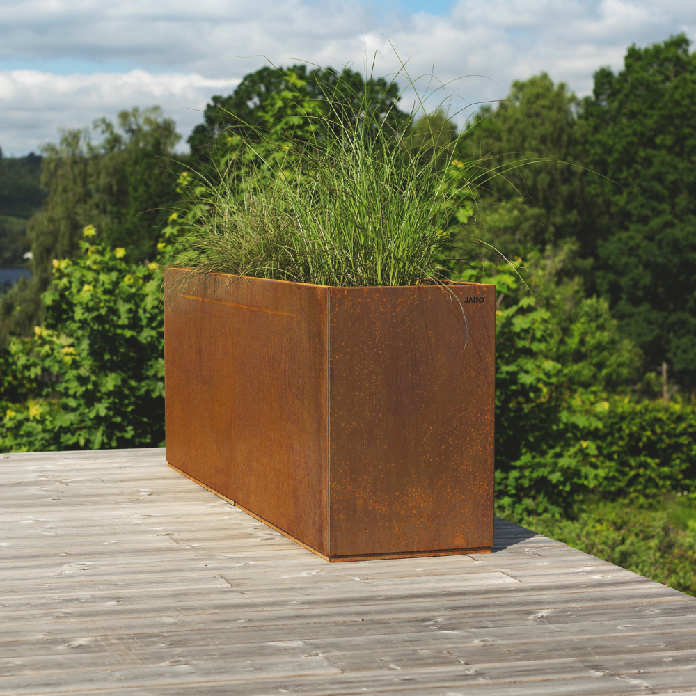 PLANTERINGSLÅDA PLANTERA 1200 KOMPLETT CORTEN 1200X400X600MM