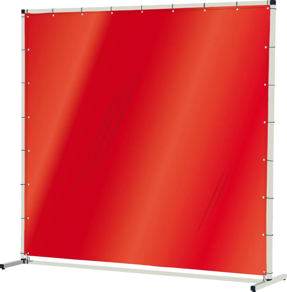 Industridraperier Björndraperiet 104114 Svetsskärm 2 x 1,9 m, transparent Röd
