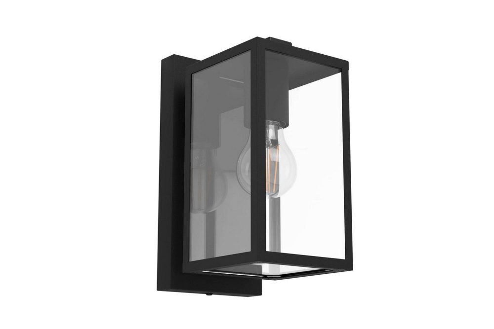 Vägglampa Utebelysning Eglo Budrone Svart/Klar
