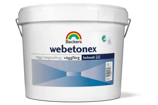 Beckers Scotte Webetonex Väggfärg helmatt, vit, 10 l Vit