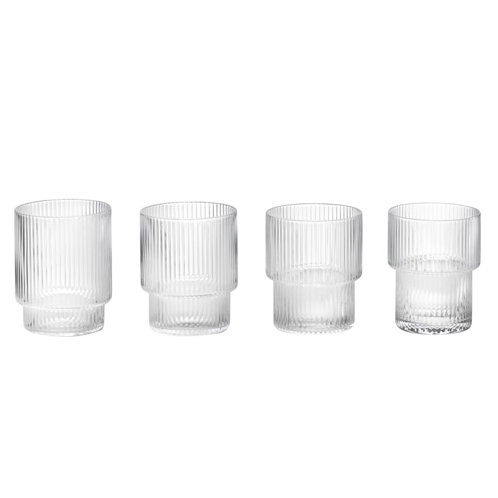 Ripple glas 4-pack, klar