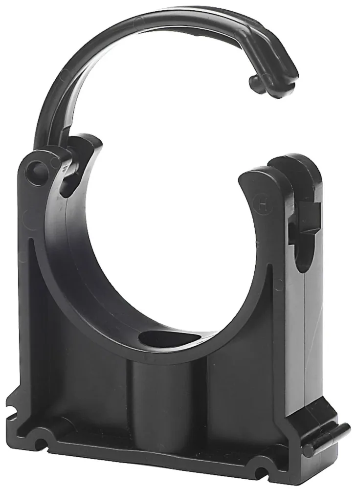 Georg Fischer KLIP-IT 061 Rörklammer med överfall, svart 40 mm