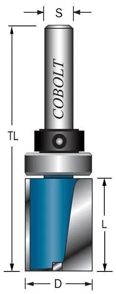 Cobolt 207-910 Mallfräs med styrlager