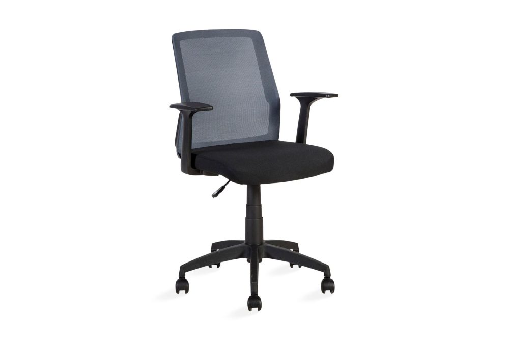 Kontorstol Alpha 60x55xh875-95 cm Svart Grå