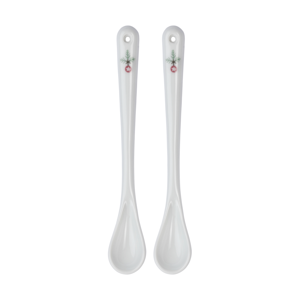Swedish Grace Winter sked 15 cm 2-pack, Vit