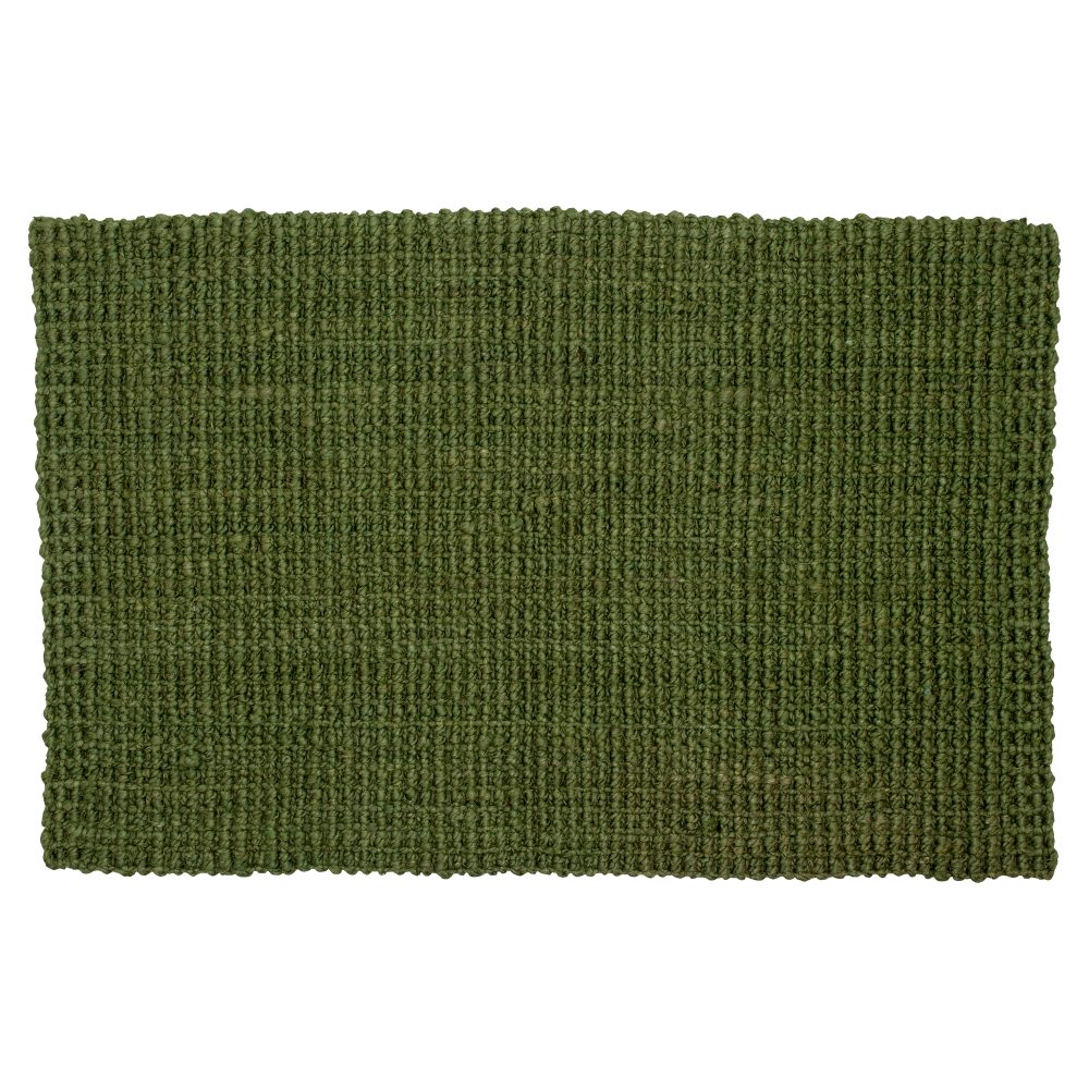 Jute dörrmatta dark green, 60x90 cm