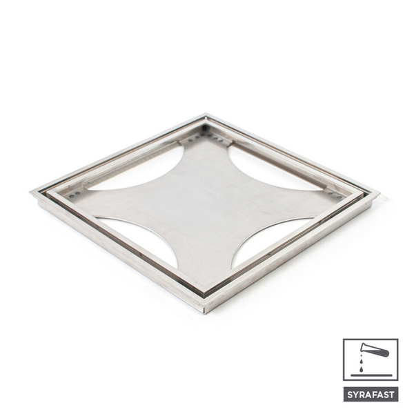 GOLVBRUNNSSIL TILE IN BR 200 200x200 AISI 316 BORSTAD