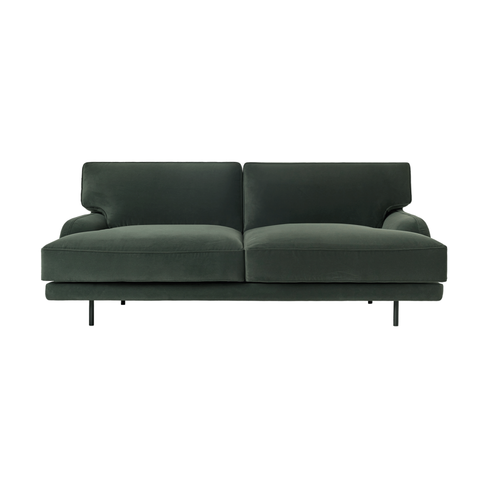 Flaneur soffa 2-sits, Asator 0984-matt svart