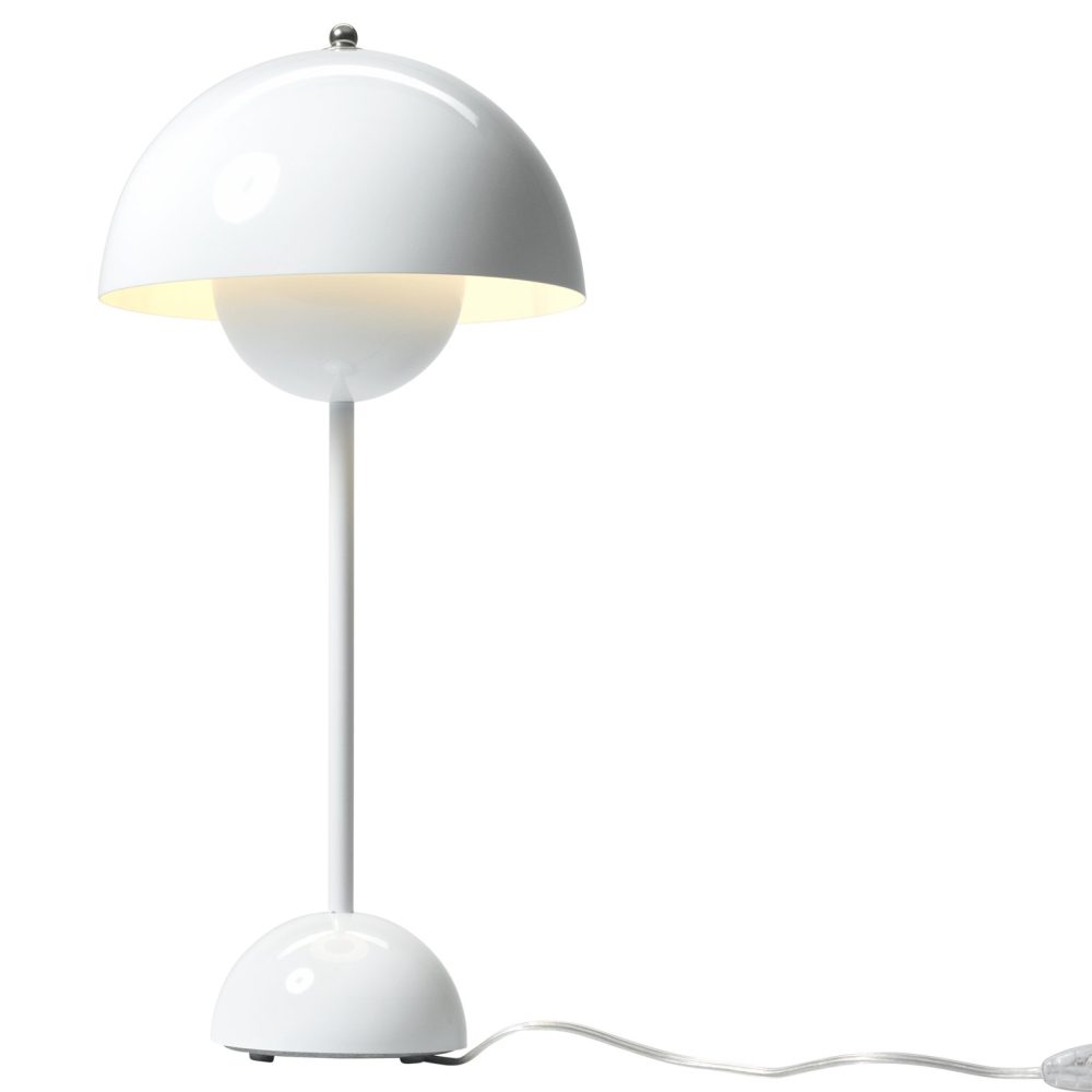 Flowerpot VP3 bordslampa, vit