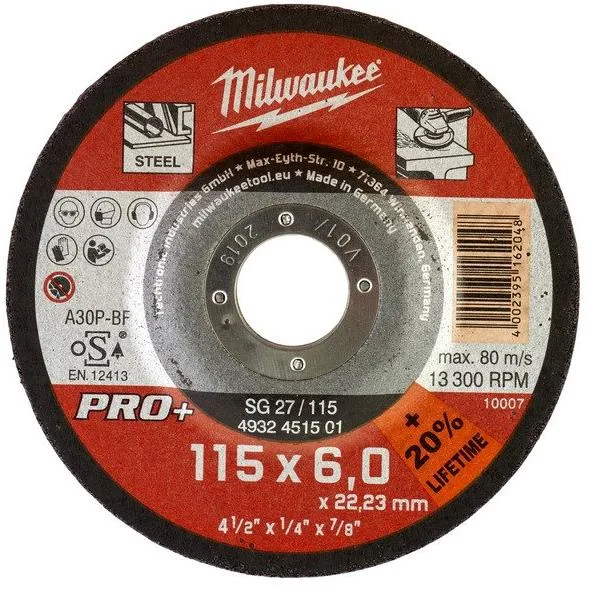 Milwaukee SG 27 PRO+ Kapskiva 180x6 mm