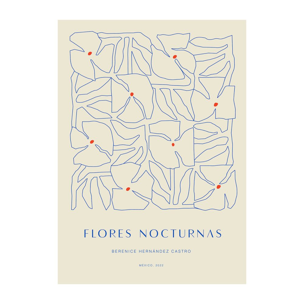 Flores Nocturnas 01 poster, 30x40 cm