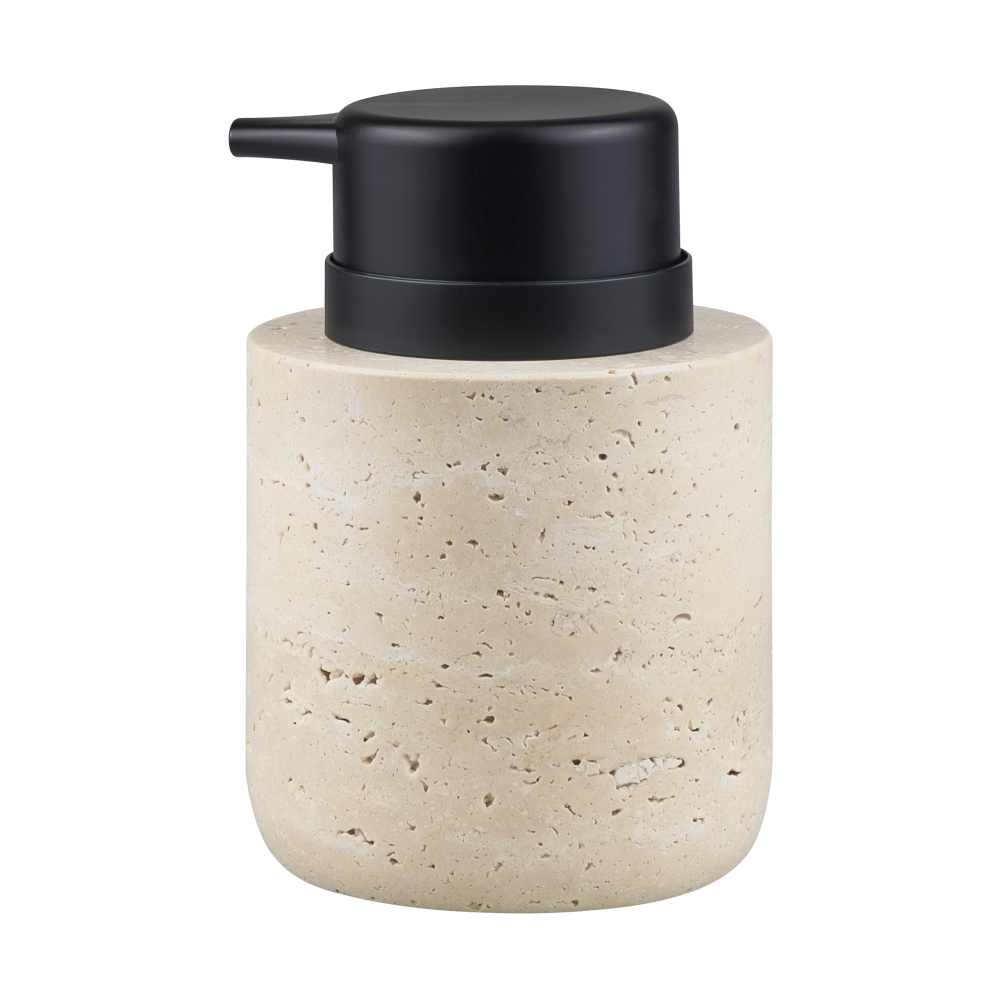 Travertine tvålpump 12,5 cm, Linen