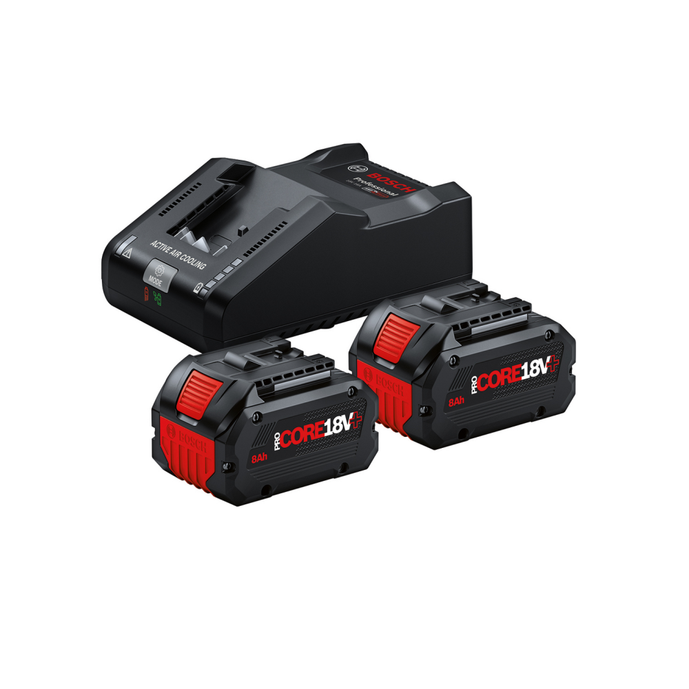 STARTERSET BOSCH 2XPC18V-PLUS 8AH, GAL18V-160