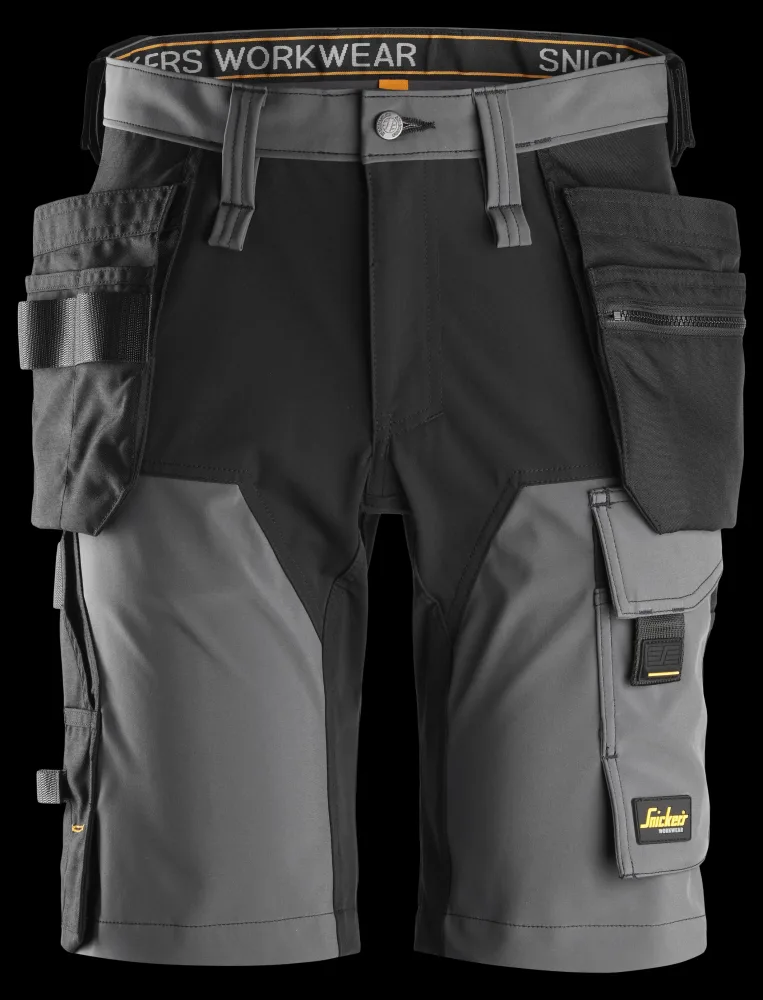 Snickers Workwear 6175 Fullstretchshorts grå/svart 58