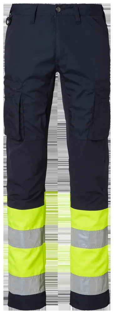 Top Swede 220 Arbetsbyxa varsel, marinblå/gul C44