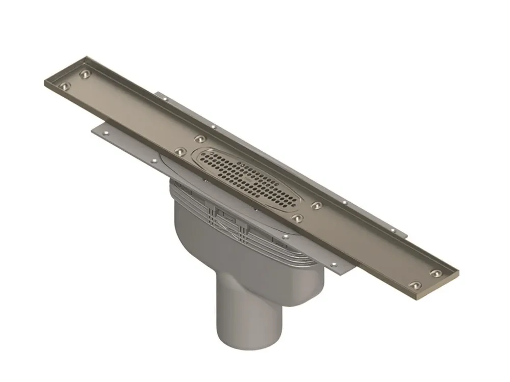 Purus Line 7114651 Golvbrunn bottenutlopp 75 x 900 mm