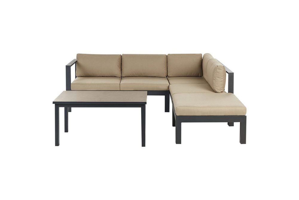 Loungegrupp Messina Svart/beige