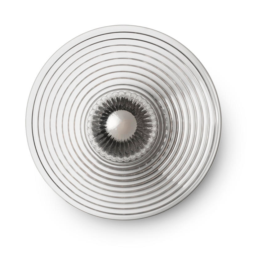 U12 Sletterhage vägglampa, Fluted glass-aluminium
